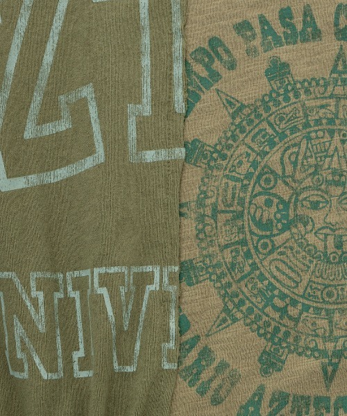 チチカカ(チチカカ)の「リメイク風ギャザースリーブTシャツ(Tシャツ/カットソー・レディース・カーキ/チャコールグレー/レッド・FREE)」の10枚目の写真