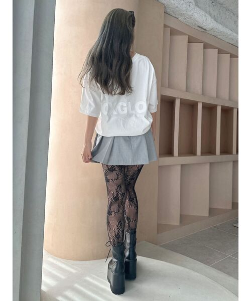 GYDA(ジェイダ)の「デザインラッセルタイツ(タイツ/ストッキング・レディース・ブラック・SMALL)」の6枚目の写真