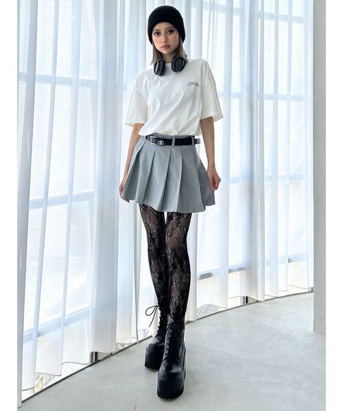 GYDA(ジェイダ)の「デザインラッセルタイツ(タイツ/ストッキング・レディース・ブラック・SMALL)」の9枚目の写真