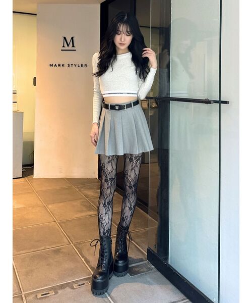 GYDA(ジェイダ)の「デザインラッセルタイツ(タイツ/ストッキング・レディース・ブラック・SMALL)」の10枚目の写真