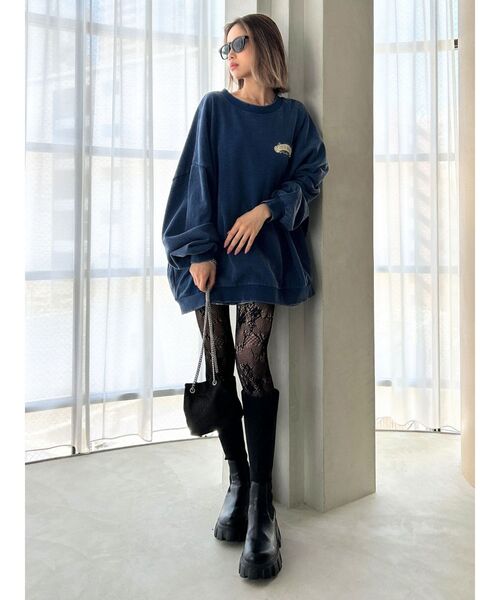 GYDA(ジェイダ)の「デザインラッセルタイツ(タイツ/ストッキング・レディース・ブラック・SMALL)」の22枚目の写真