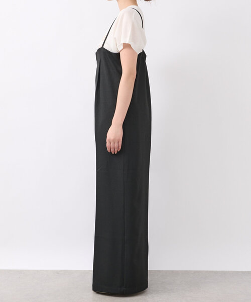 un dix cors（アンディコール）の「《オールシーズン使いが叶う》ツイルサロペット（サロペット/オーバーオール・レディース・グレー/ブラック・FREE）」の17枚目の写真