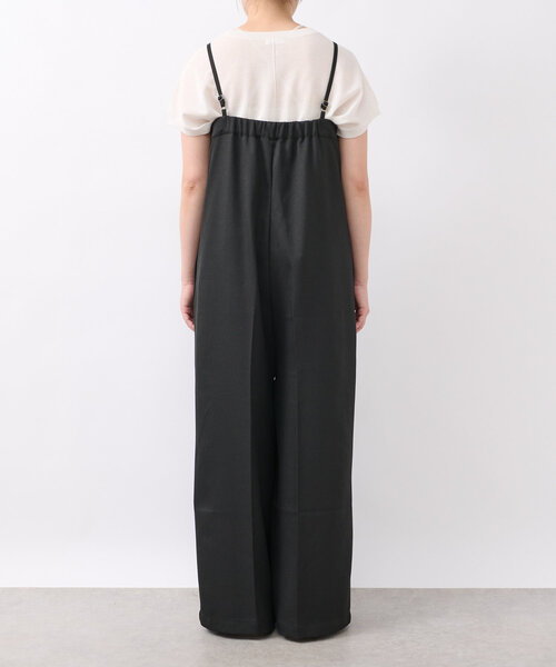 un dix cors（アンディコール）の「《オールシーズン使いが叶う》ツイルサロペット（サロペット/オーバーオール・レディース・グレー/ブラック・FREE）」の18枚目の写真