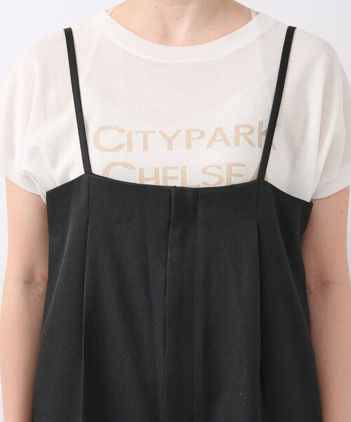 un dix cors（アンディコール）の「《オールシーズン使いが叶う》ツイルサロペット（サロペット/オーバーオール・レディース・グレー/ブラック・FREE）」の20枚目の写真