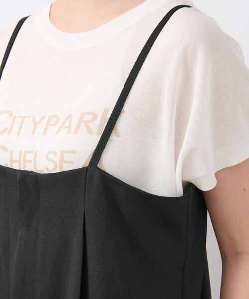 un dix cors（アンディコール）の「《オールシーズン使いが叶う》ツイルサロペット（サロペット/オーバーオール・レディース・グレー/ブラック・FREE）」の21枚目の写真