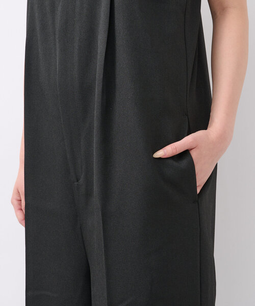 un dix cors（アンディコール）の「《オールシーズン使いが叶う》ツイルサロペット（サロペット/オーバーオール・レディース・グレー/ブラック・FREE）」の22枚目の写真