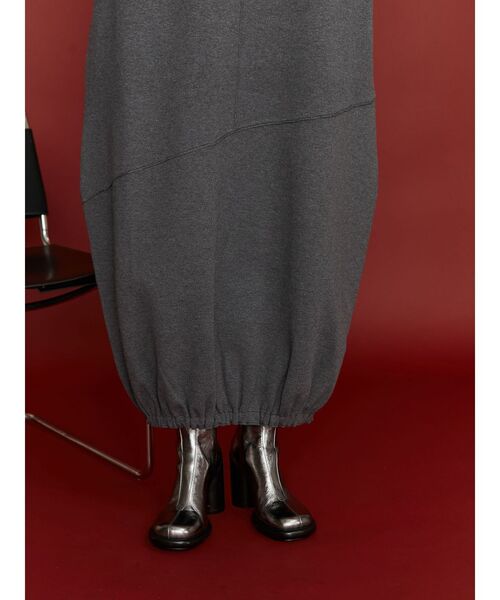 UN3D.（アンスリード）の「TRI-COLLOR COCOON KNIT OP / トライカラーコクーンニットワンピース（ワンピース・レディース・グレー/ブラック・36/38）」の12枚目の写真