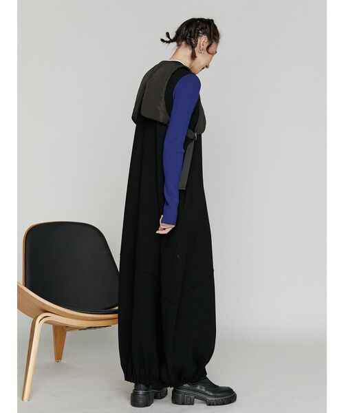UN3D. コクーンニットワンピース 黒 COCOON KNIT OP / コクーンニットワンピース（ワンピース