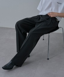 COLONY 2139 | ピンストライプ2タックワイドパンツ(スラックス)