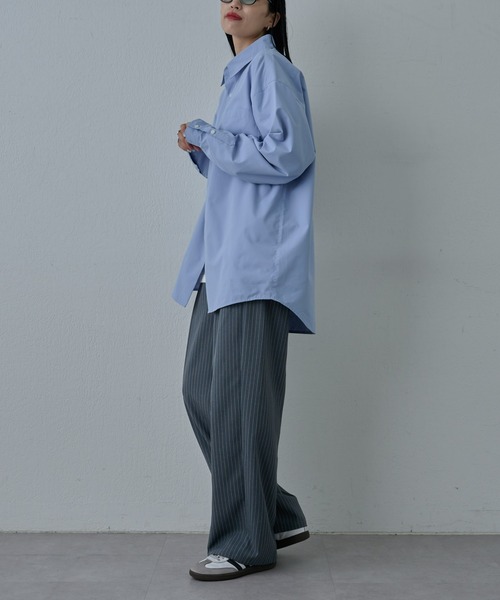 COLONY 2139(コロニートゥーワンスリーナイン)の「ピンストライプ2タックワイドパンツ(スラックス・メンズ・グレー/ブラック/チャコールグレー・MEDIUM/LARGE)」の13枚目の写真