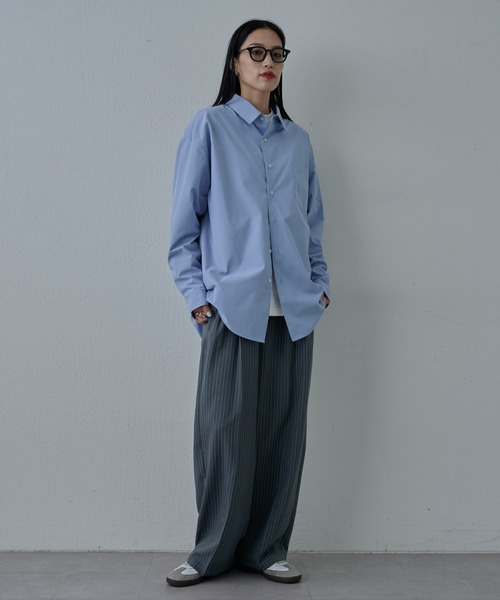 COLONY 2139(コロニートゥーワンスリーナイン)の「ピンストライプ2タックワイドパンツ(スラックス・メンズ・グレー/ブラック/チャコールグレー・MEDIUM/LARGE)」の12枚目の写真