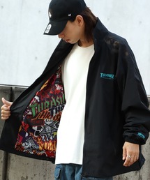 【THRASHER/スラッシャー】総柄 裏付き ナイロンジャケット