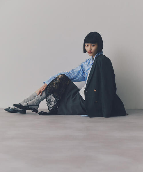 N.（N. Natural Beauty Basic）（エヌエヌナチュラルビューティーベーシック）の「◇◆ダブルブレストテーラードジャケット（テーラードジャケット・レディース・ライトグレー/ブラウン/ネイビー/グレー・SMALL/MEDIUM）」の12枚目の写真