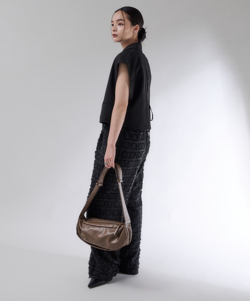 Shelly island(シェリーアイランド)の「フェイクレザーショルダーバッグ(ショルダーバッグ・レディース・ブラウン/ブラック/ホワイト・FREE)」の21枚目の写真