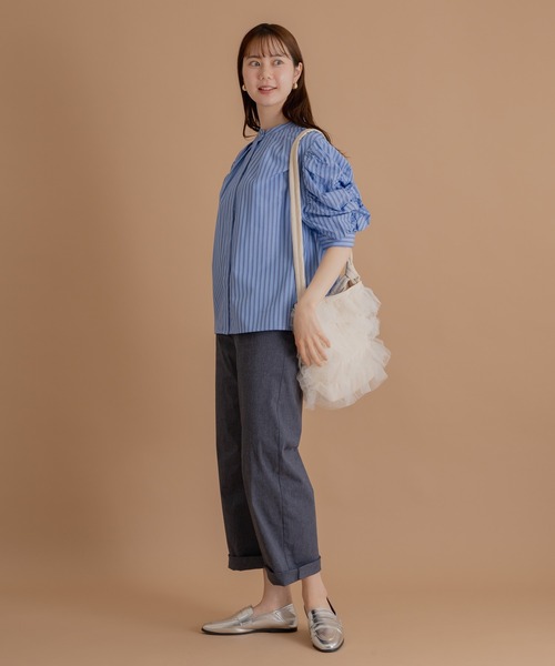 KATHARINE ROSS(キャサリンロス)の「【KATHARINE ROSS】【WEB限定】チュールナイロンショルダーバッグ(ショルダーバッグ・レディース・ライトグレー/アイボリー/ブラック・MEDIUM)」の9枚目の写真