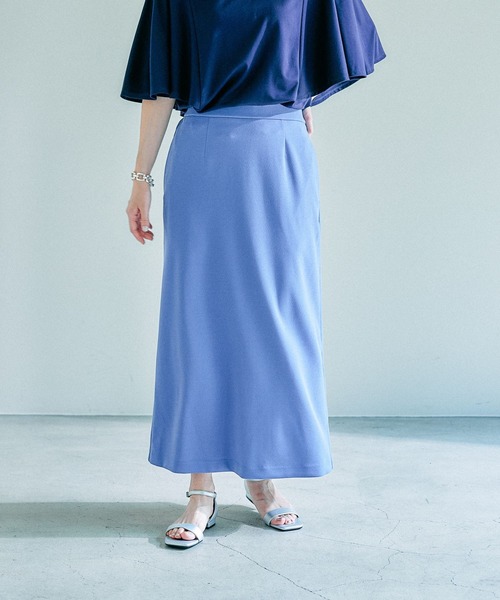 Elura(エルーラ)の「<レギュラー/低身長サイズ>サマ見えナロースカート/131598(スカート・レディース・ブラック/ブラウン系その他4/ブラック系その他/ブルー・MEDIUM/LARGE/FREE(S))」の10枚目の写真