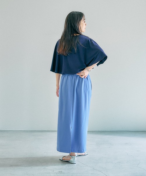 Elura(エルーラ)の「<レギュラー/低身長サイズ>サマ見えナロースカート/131598(スカート・レディース・ブラック/ブラウン系その他4/ブラック系その他/ブルー・MEDIUM/LARGE/FREE(S))」の8枚目の写真