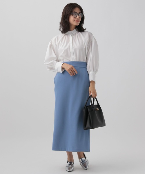 Elura(エルーラ)の「<レギュラー/低身長サイズ>サマ見えナロースカート/131598(スカート・レディース・ブラック/ブラウン系その他4/ブラック系その他/ブルー・MEDIUM/LARGE/FREE(S))」の6枚目の写真