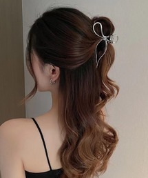 E&C closet…（イーアンドシークローゼット）の「メタルリボンヘアクリップ（バレッタ/ヘアクリップ・キッズ）」