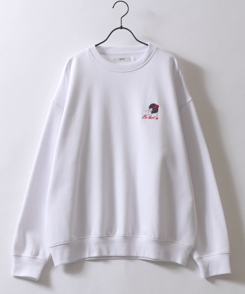 SITRY(シトリー)の「SITRY Girl Embroidery Sweat Shirt/別注 オーバーサイズ ガール ワンポイント刺繍 裏起毛 スウェット トレーナー(スウェット・レディース・グレー系その他2/ホワイト/ホワイト系その他/アッシュグレー/ブラック系その他/ホワイト系その他2/ブラック/グレー系その他/ブラック系その他2・M/L/XL)」の18枚目の写真