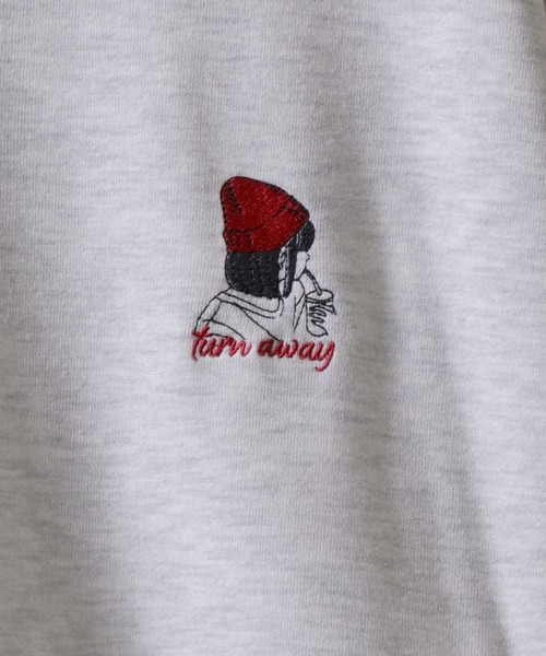 SITRY(シトリー)の「SITRY Girl Embroidery Sweat Shirt/別注 オーバーサイズ ガール ワンポイント刺繍 裏起毛 スウェット トレーナー(スウェット・レディース・グレー系その他2/ホワイト/ホワイト系その他/アッシュグレー/ブラック系その他/ホワイト系その他2/ブラック/グレー系その他/ブラック系その他2・M/L/XL)」の17枚目の写真