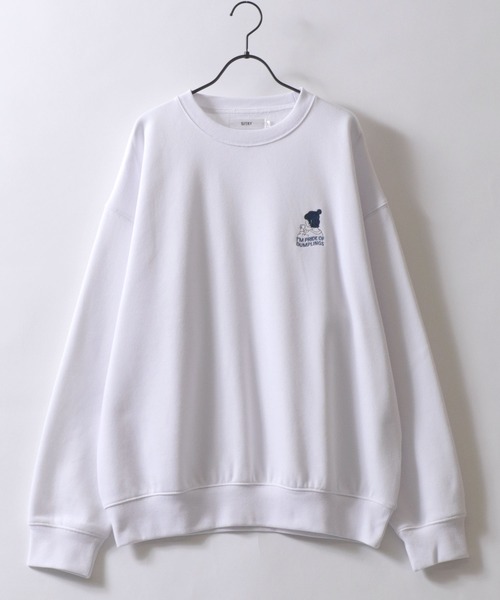 SITRY(シトリー)の「SITRY Girl Embroidery Sweat Shirt/別注 オーバーサイズ ガール ワンポイント刺繍 裏起毛 スウェット トレーナー(スウェット・レディース・グレー系その他2/ホワイト/ホワイト系その他/アッシュグレー/ブラック系その他/ホワイト系その他2/ブラック/グレー系その他/ブラック系その他2・M/L/XL)」の10枚目の写真