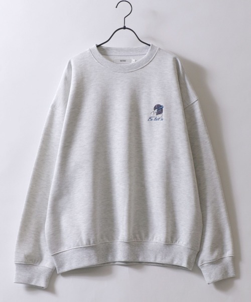 SITRY(シトリー)の「SITRY Girl Embroidery Sweat Shirt/別注 オーバーサイズ ガール ワンポイント刺繍 裏起毛 スウェット トレーナー(スウェット・レディース・グレー系その他2/ホワイト/ホワイト系その他/アッシュグレー/ブラック系その他/ホワイト系その他2/ブラック/グレー系その他/ブラック系その他2・M/L/XL)」の20枚目の写真