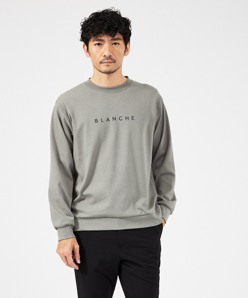 ABAHOUSE GRAY（アバハウスグレイ）の「【BLANCHE】ベアポンチ ロゴ 長袖Tシャツ（Tシャツ/カットソー・メンズ・ホワイト/グレー/グレイッシュベージュ/ブラック・46/48）」の3枚目の写真