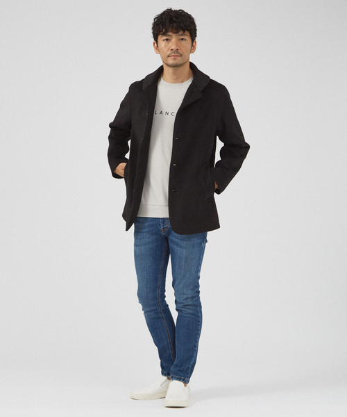 ABAHOUSE GRAY（アバハウスグレイ）の「【BLANCHE】ベアポンチ ロゴ 長袖Tシャツ（Tシャツ/カットソー・メンズ・ホワイト/グレー/グレイッシュベージュ/ブラック・46/48）」の6枚目の写真