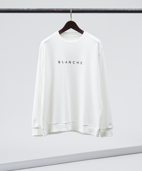 ABAHOUSE GRAY（アバハウスグレイ）の「【BLANCHE】ベアポンチ ロゴ 長袖Tシャツ（Tシャツ/カットソー・メンズ・ホワイト/グレー/グレイッシュベージュ/ブラック・46/48）」の2枚目の写真