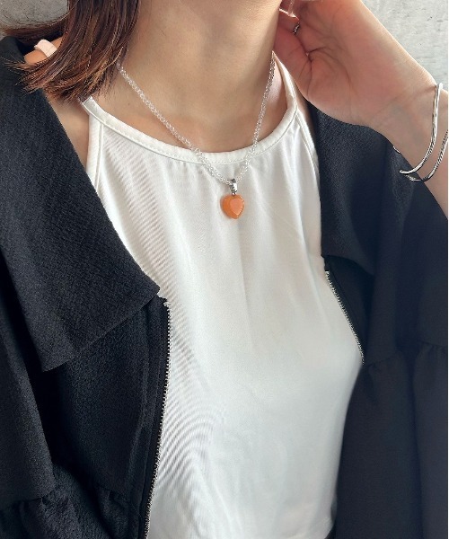 thank U more（サンキューモア）の「カラフルハート ビーズネックレス（ネックレス・レディース・パープル/イエロー/ピンク/ブルー/オレンジ・FREE）」の16枚目の写真