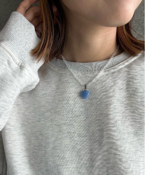 thank U more（サンキューモア）の「カラフルハート ビーズネックレス（ネックレス・レディース・パープル/イエロー/ピンク/ブルー/オレンジ・FREE）」の22枚目の写真