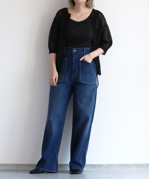 cepo(セポ)の「チュールパイピングタンクトップ(タンクトップ・レディース・オフホワイト/ブラック・M)」の9枚目の写真