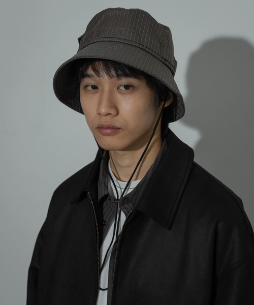 SENSE OF PLACE by URBAN RESEARCH（センスオブプレイスバイアーバンリサーチ）の「ストライプサファリハット（ハット・メンズ・オレンジ/カーキ/チャコールグレー・ONE）」の17枚目の写真