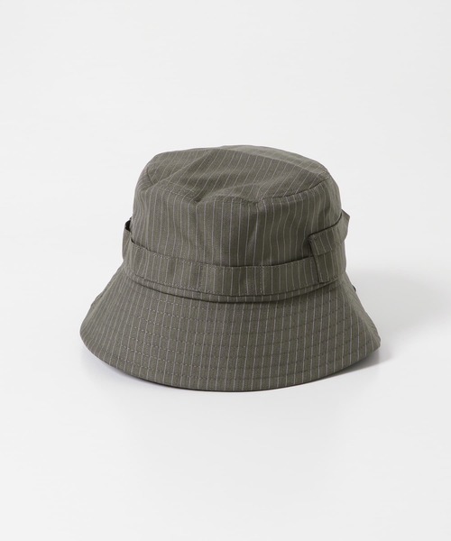 SENSE OF PLACE by URBAN RESEARCH（センスオブプレイスバイアーバンリサーチ）の「ストライプサファリハット（ハット・メンズ・オレンジ/カーキ/チャコールグレー・ONE）」の21枚目の写真