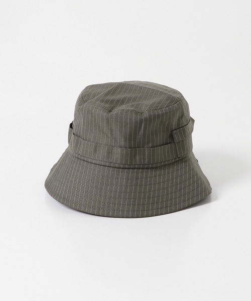 SENSE OF PLACE by URBAN RESEARCH（センスオブプレイスバイアーバンリサーチ）の「ストライプサファリハット（ハット・メンズ・オレンジ/カーキ/チャコールグレー・ONE）」の7枚目の写真