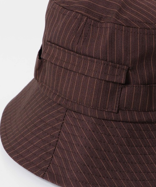 SENSE OF PLACE by URBAN RESEARCH（センスオブプレイスバイアーバンリサーチ）の「ストライプサファリハット（ハット・メンズ・オレンジ/カーキ/チャコールグレー・ONE）」の13枚目の写真