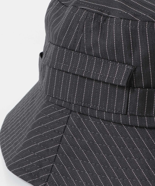 SENSE OF PLACE by URBAN RESEARCH（センスオブプレイスバイアーバンリサーチ）の「ストライプサファリハット（ハット・メンズ・オレンジ/カーキ/チャコールグレー・ONE）」の14枚目の写真