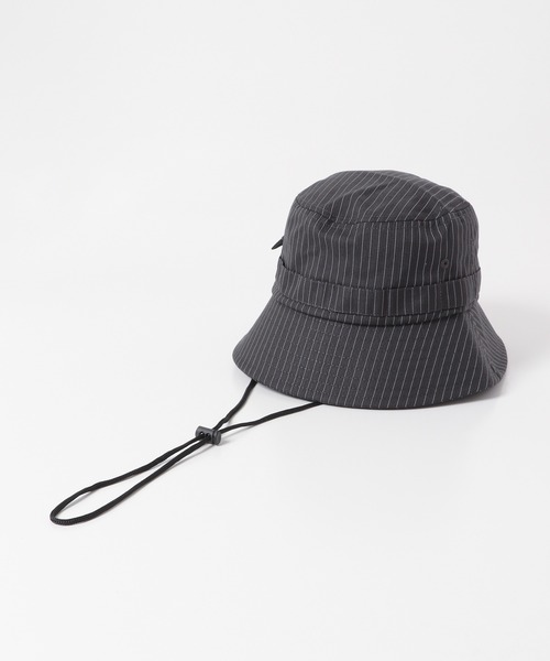 SENSE OF PLACE by URBAN RESEARCH（センスオブプレイスバイアーバンリサーチ）の「ストライプサファリハット（ハット・メンズ・オレンジ/カーキ/チャコールグレー・ONE）」の5枚目の写真