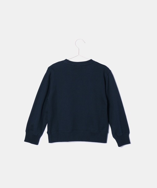 Champion(チャンピオン)の「【KIDS】【Champion】RUBBER PRINT CREW NECK SWEAT SHIRT(スウェット・キッズ・ネイビー/ライトグレー・140/130/150)」の4枚目の写真