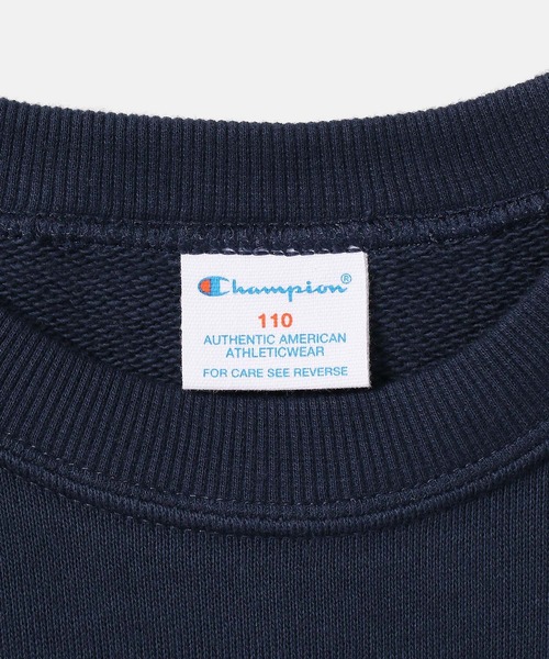 Champion(チャンピオン)の「【KIDS】【Champion】RUBBER PRINT CREW NECK SWEAT SHIRT(スウェット・キッズ・ネイビー/ライトグレー・140/130/150)」の11枚目の写真