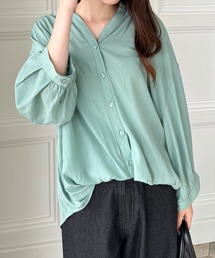 clear | バックスピンドル裾タックブラウス [シンプル可愛い ベーシック]≪2024AW新作≫(シャツ/ブラウス)