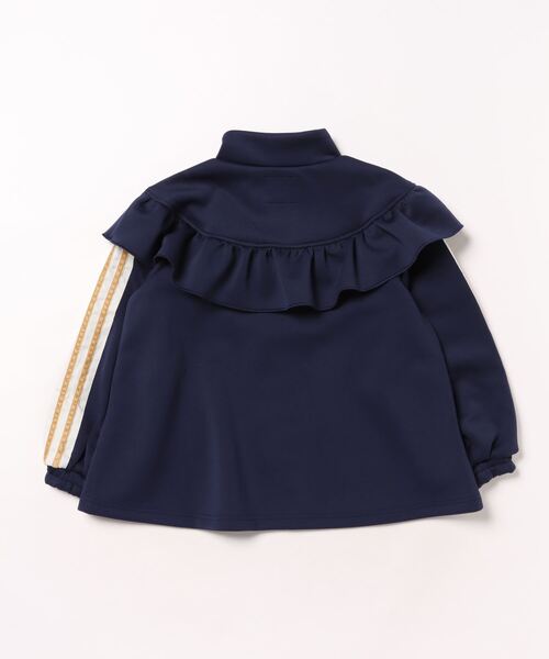 w closet フリルラインジャケットネイビー ジャージ トラックジャケット 2サイズ展開】フリルラインジャケット（その他アウター）｜w