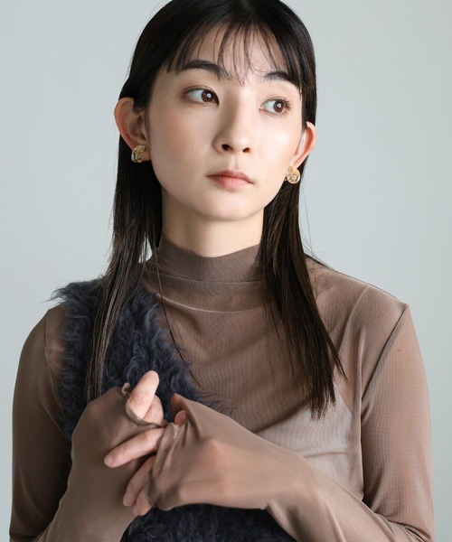 select MOCA(セレクトモカ)の「クリアカールイヤリング(イヤリング・レディース・シルバー/ゴールド・FREE)」の9枚目の写真