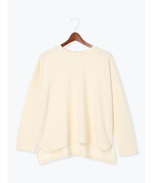 Te chichi TERRASSE（テチチテラス）の「ダンボールポンチョライクトップス（Tシャツ/カットソー・レディース・ブルー/チャコールグレー/オフホワイト・F）」の14枚目の写真