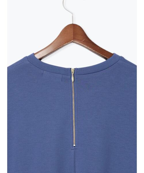 Te chichi TERRASSE（テチチテラス）の「ダンボールポンチョライクトップス（Tシャツ/カットソー・レディース・ブルー/チャコールグレー/オフホワイト・F）」の21枚目の写真