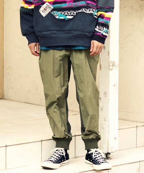【セール】ナイロン×コットンナイロンニットリブパンツ（その他パンツ）｜go slow caravan（ゴースローキャラバン）