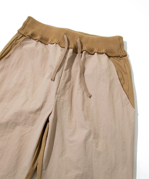 【セール】ナイロン×コットンナイロンニットリブパンツ（その他パンツ）｜go slow caravan（ゴースローキャラバン）