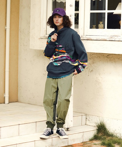 【セール】ナイロン×コットンナイロンニットリブパンツ（その他パンツ）｜go slow caravan（ゴースローキャラバン）