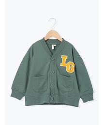 Samansa Mos2 Lagom | ミニ裏毛ワッペン付きカーディガン(カーディガン/ボレロ)